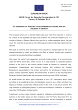 Statement by the Italian EU Presidency on the situation in and around Ukraine