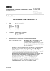 Giornale della 1018a Seduta plenaria del Consiglio permanente