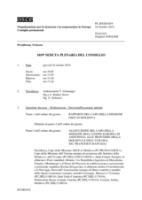 Giornale della 1019a Seduta plenaria del Consiglio permanente