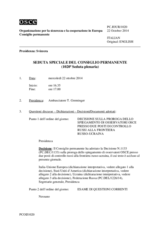 Giornale della 1020a Seduta speciale del Consiglio permanente