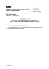 Forum for Security Co-operation Decision No. 6/14