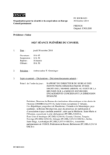 Journal de la 1021ème séance plénière du Conseil