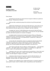 BERLIN DECLARATION (Second OSCE Conference on Anti-Semitism, Berlin, 28-29 April 2004) (it)