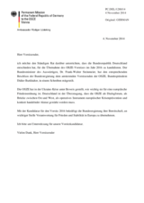 Bewerbung von Deutschland für den OSZE-Vorsitz in den Jahren 2016