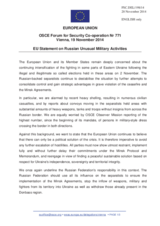 Statement by the Italian EU Presidency on the situation in and around Ukraine