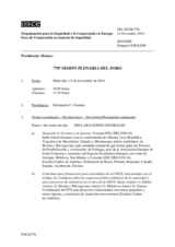 Diario de la 770ª Sesión plenaria del Foro de Cooperación en materia de Seguridad  