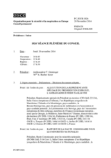 Journal de la 1026ème séance plénière du Conseil