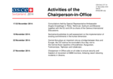 Report on the activities of the Chairperson-in-Office