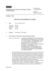Journal de la 1030ème séance plénière du Conseil