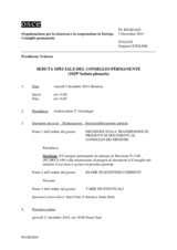 Giornale della 1029a Seduta speciale del Consiglio permanente