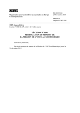 Décision No 1141 du Conseil permanent