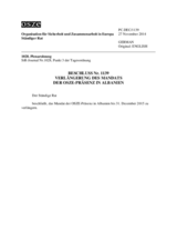 Beschluss Nr. 1139 des Ständigen Rates