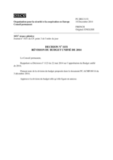 Décision No 1151 du Conseil permanent