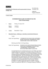 Journal der 1036. Sondersitzung des Ständigen Rates