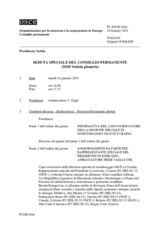 Giornale della 1036a Seduta speciale del Consiglio permanente