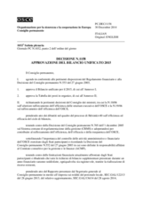 Decisione N.1158 del Consiglio permanente