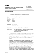 Journal of the 781st Plenary Meeting of the Forum for Security Co-operation