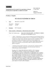 Journal de la 782ème séance plénière du Forum