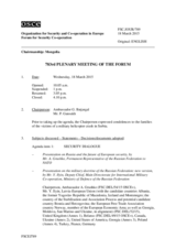 Journal of the 783rd Plenary Meeting of the Forum for Security Co-operation