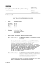 Journal de la 1041ère séance plénière du Conseil