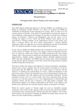 The impact of the crisis in Ukraine on its western regions The impact of the crisis in Ukraine on its western regions