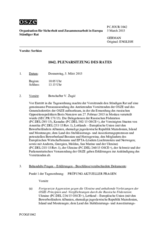 Journal der 1042. Plenarsitzung des Ständigen Rates 