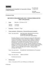 Diario de la 1043ª Sesión extraordinaria del Consejo Permanente 
