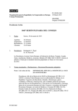 Diario de la 1045ª Sesión plenaria del Consejo Permanente 