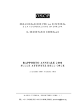 OSCE Annual Report 2001 (it)