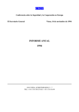 CSCE Annual Report 1994 (es)