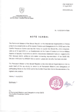 Response by the Delegation of Slovakia to the Questionnaire on the Code of Conduct on Politico-Military Aspects of Security