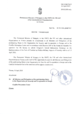 Response by the Delegation of Hungary to the Questionnaire on the Code of Conduct on Politico-Military Aspects of Security