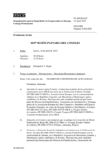 Diario de la 1047ª Sesión plenaria del Consejo Permanente 