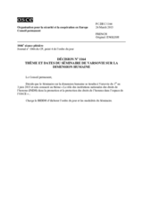 Décision No 1164 du Conseil permanent