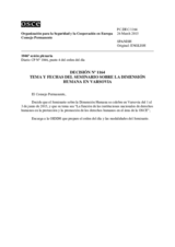 Decisión Nº 1164 del Consejo Permanente