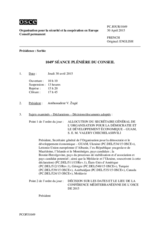 Journal de la 1049ème séance plénière du Conseil