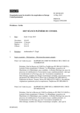 Journal de la 1052ème séance plénière du Conseil