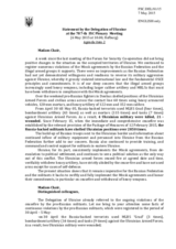 Statement by the Delegation of Ukraine on the situation in and around Ukraine