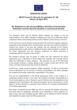 Statement by the Latvian EU Presidency on the situation in and around Ukraine