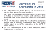 Report on the activities of the Chairperson-in-Office