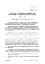 Statement by the Latvian EU Presidency on the statement by the Co-Chairmen of the OSCE Minsk Group on the latest developments in the Nagorno-Karabakh peace process