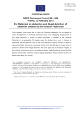 Statement by the Latvian EU Presidency on the abduction and illegal detention of Ukrainian citizens by the Russian Federation