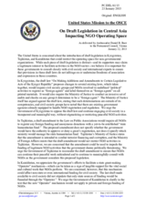 Statement by the Delegation of the United States of America on the situation of civil society and NGOs in central Asia