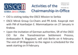 Report on the activities of the Chairperson-in-Office