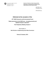 Statement by Ms. Eileen Hofstetter, Water Policy Advisor, Global Programme Water Initiatives, Agency for Development and Co-operation