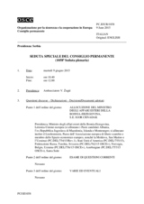 Giornale della 1058a Seduta speciale del Consiglio permanente