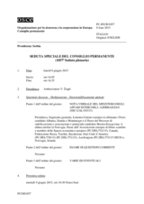 Giornale della 1057a Seduta speciale del Consiglio permanente