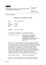 Giornale della 790a Seduta plenaria del Foro di cooperazione per la sicurezza