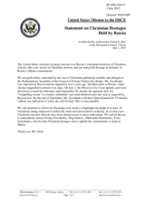 Statement by the Delegation of the United States of America on the abduction and illegal detention of Ukrainian citizens by the Russian Federation