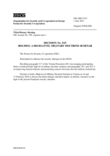 Forum for Security Co-operation Decision No. 3/15